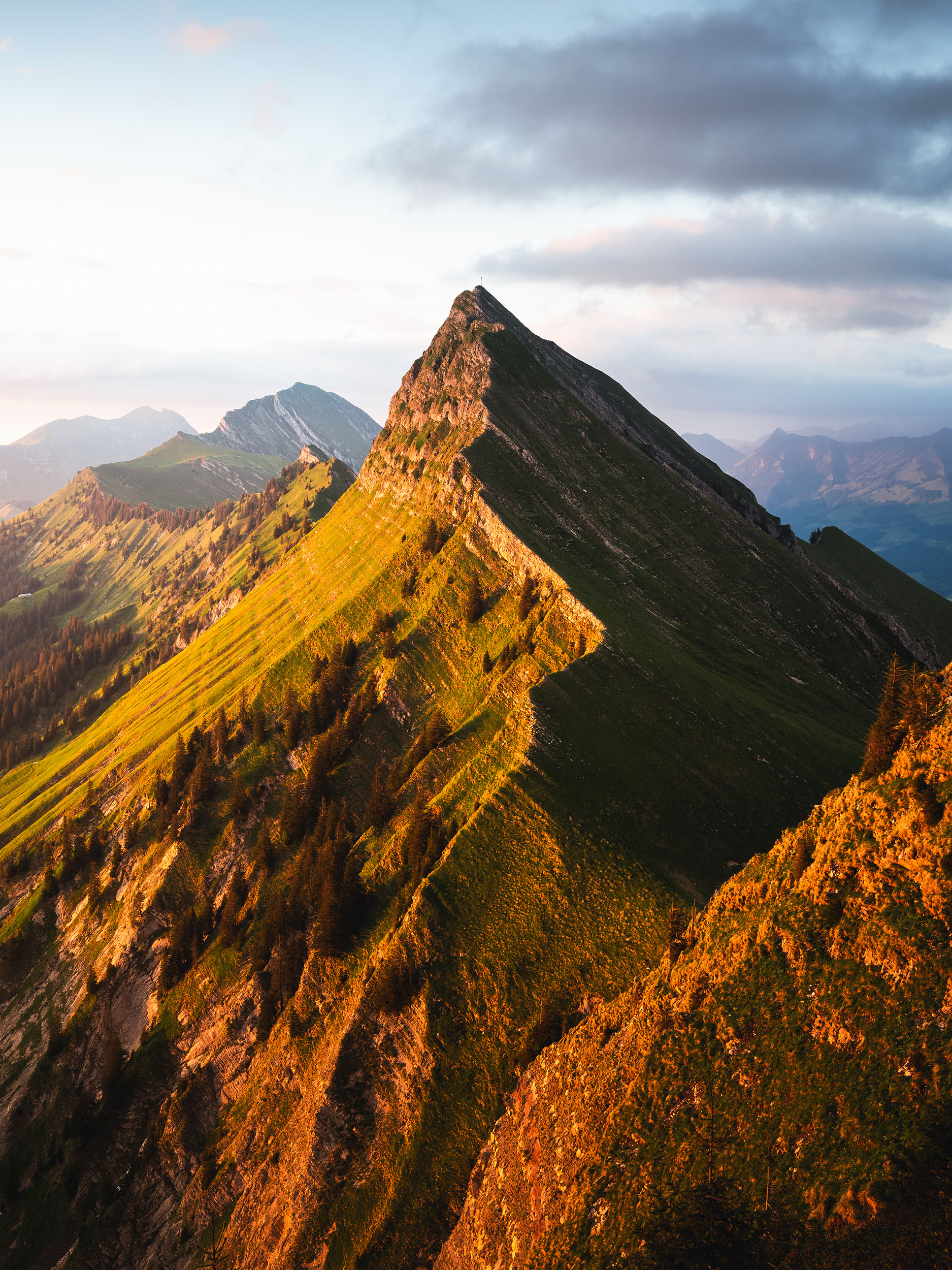 Col de Pierra Pierchia Schweizer Landschaft Print Wandbild