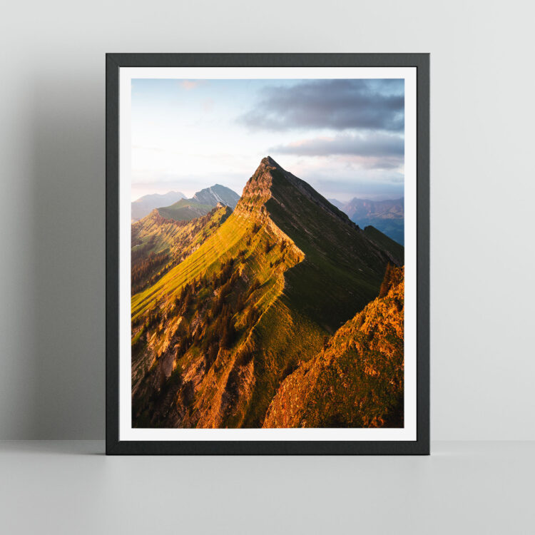 Col de Pierra Pierchia Schweizer Landschaft Print Wandbild