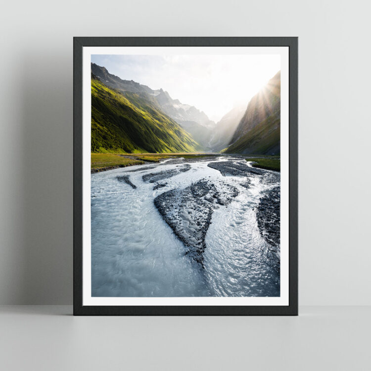 Val Frisal Brigels Schweizer Landschaft Print Wandbild