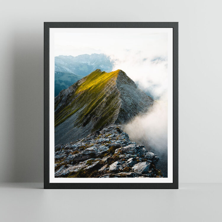 Männliflue Diemtigtal Grimmialp Schweizer Landschaft Print Wandbild